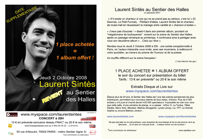 Flyer Sentier des Halles